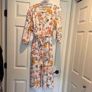 Croft & Barrow Floral Dress - White, Yellow, Blue, Orange